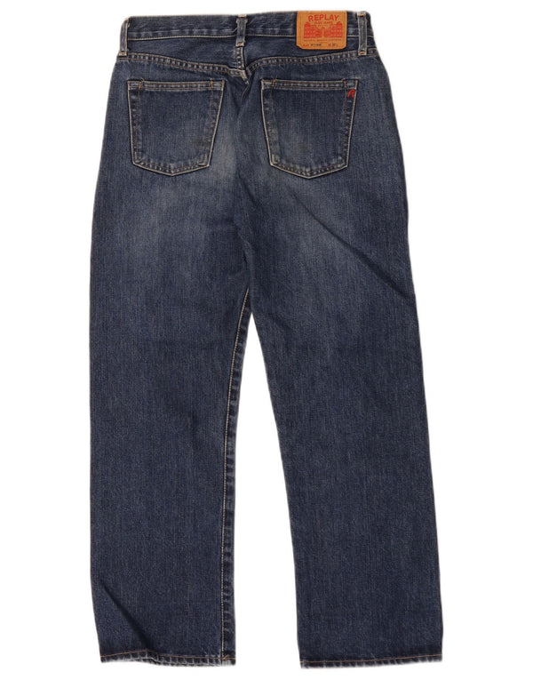 Мужские прямые джинсы Levi's W27 L27 синие, хлопок