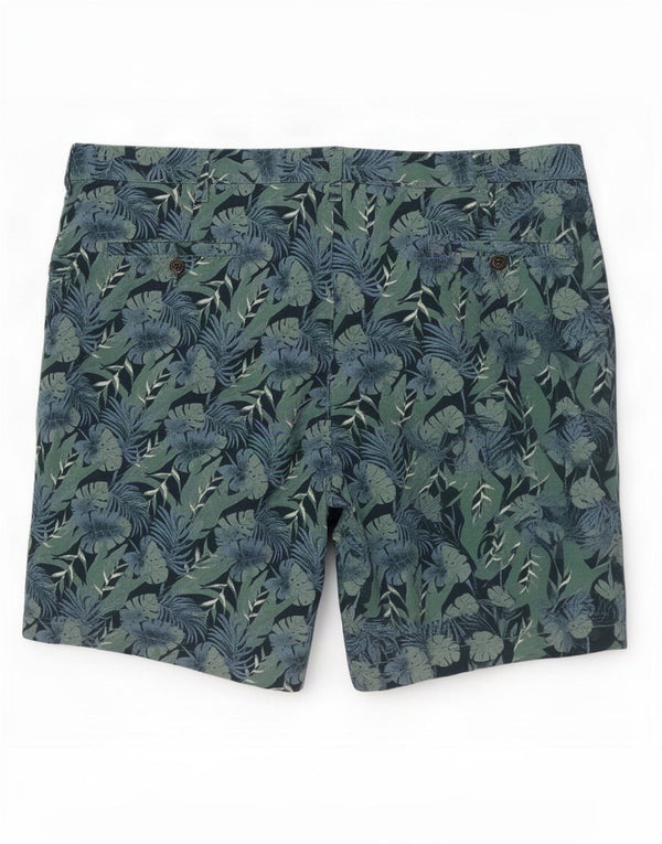 Мужские шорты чинос Dockers 2XL W44 Синие хлопковые гавайские шорты с цветочным принтом