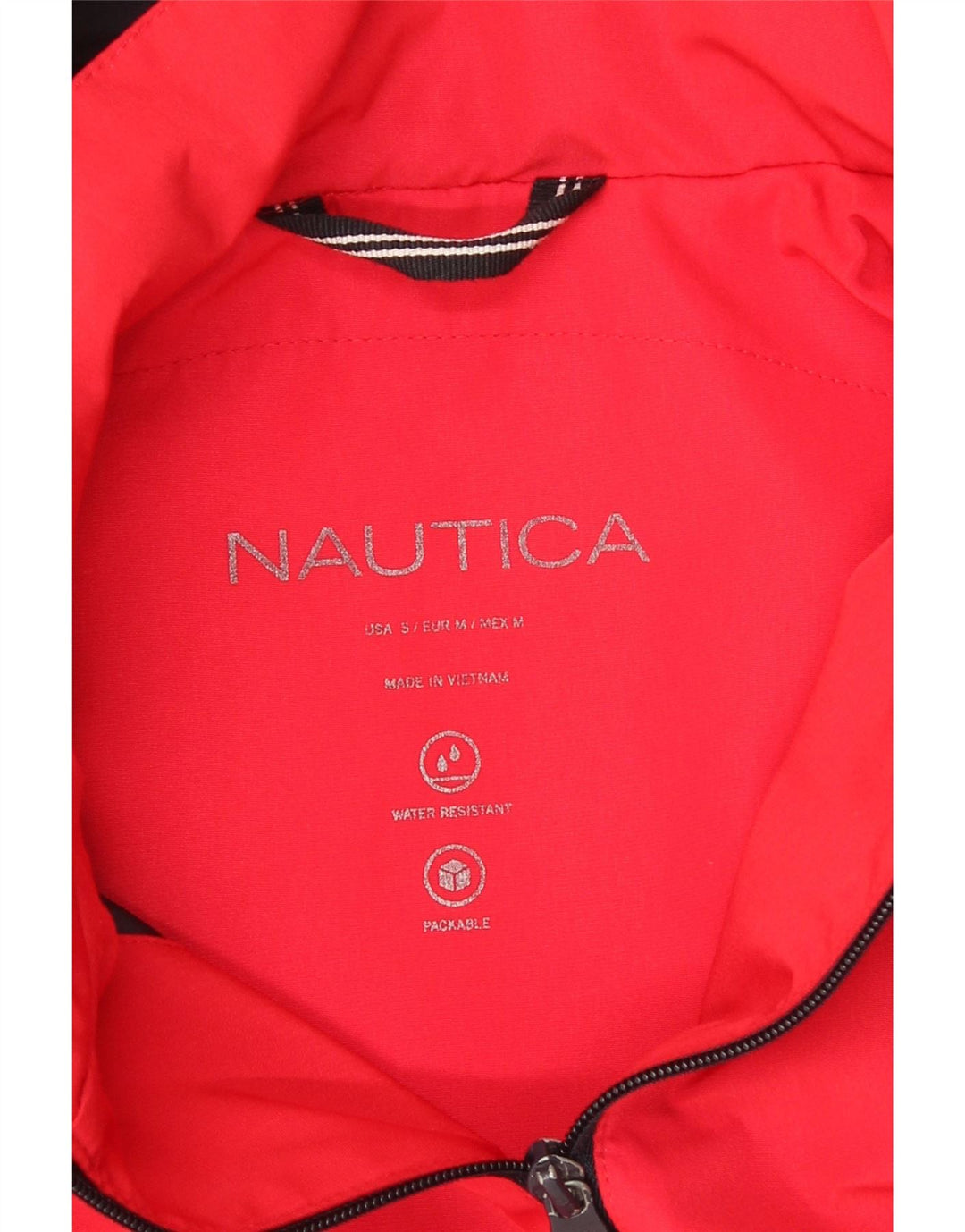 Мужской плащ Nautica с капюшоном UK 12, средний красный полиэстер