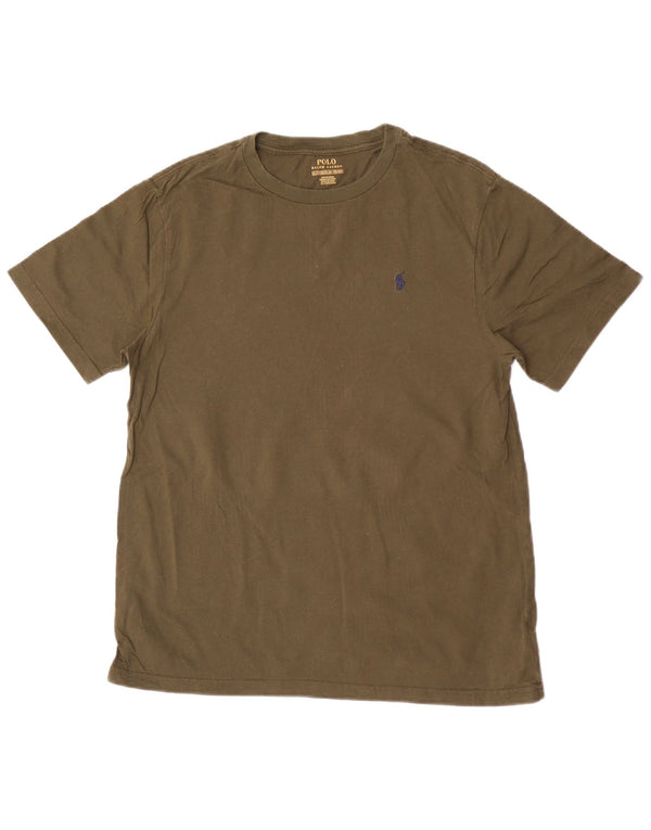 Polo Ralph Lauren Boys T-Shirt Top 13-14 Years XL Khaki Cotton