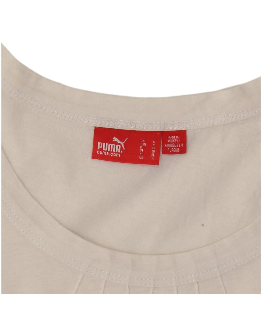 Женский жилет PUMA UK 10, маленький хлопок в белую полоску