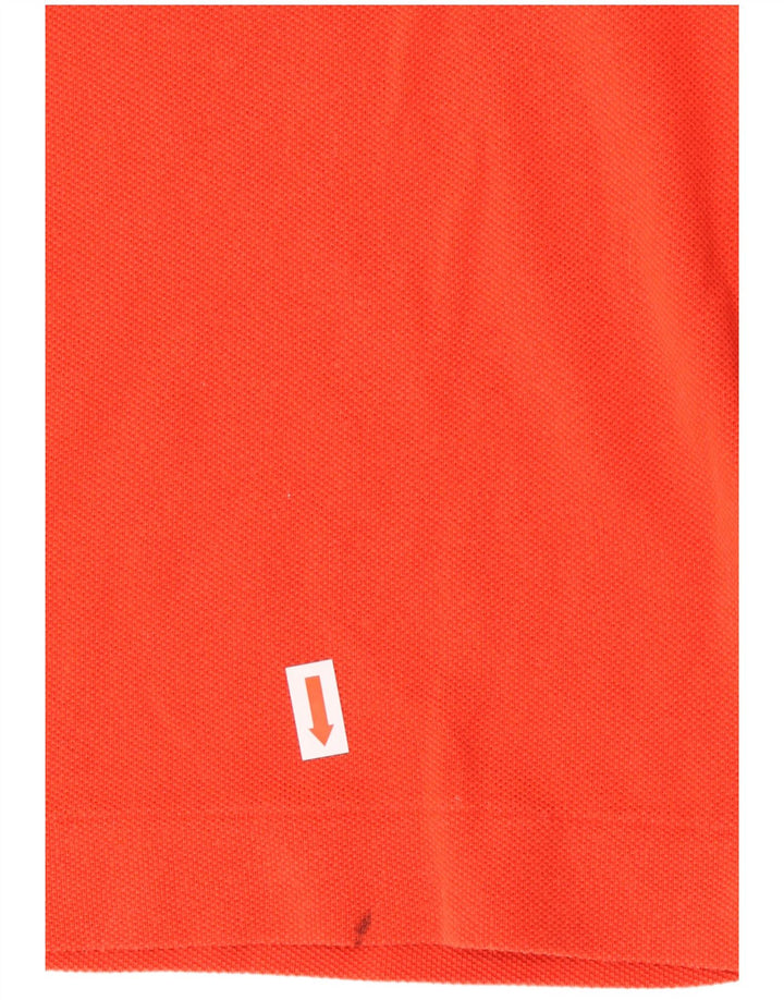 Мужская рубашка поло LACOSTE классического кроя, размер 4, средний оранжевый хлопок
