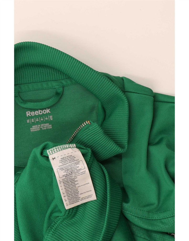 Мужская спортивная куртка Reebok XL, зеленый полиэстер