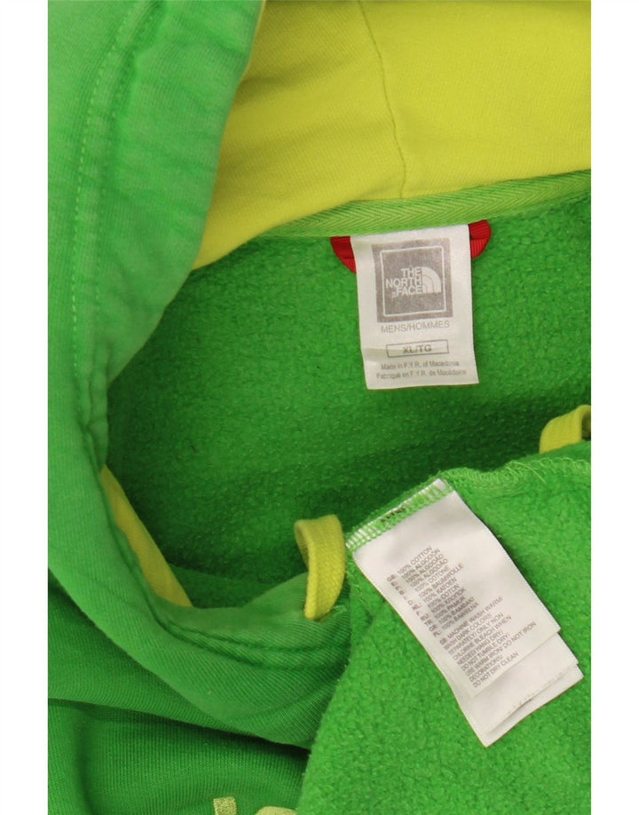 Мужской джемпер с капюшоном THE NORTH FACE XL, зеленый хлопок