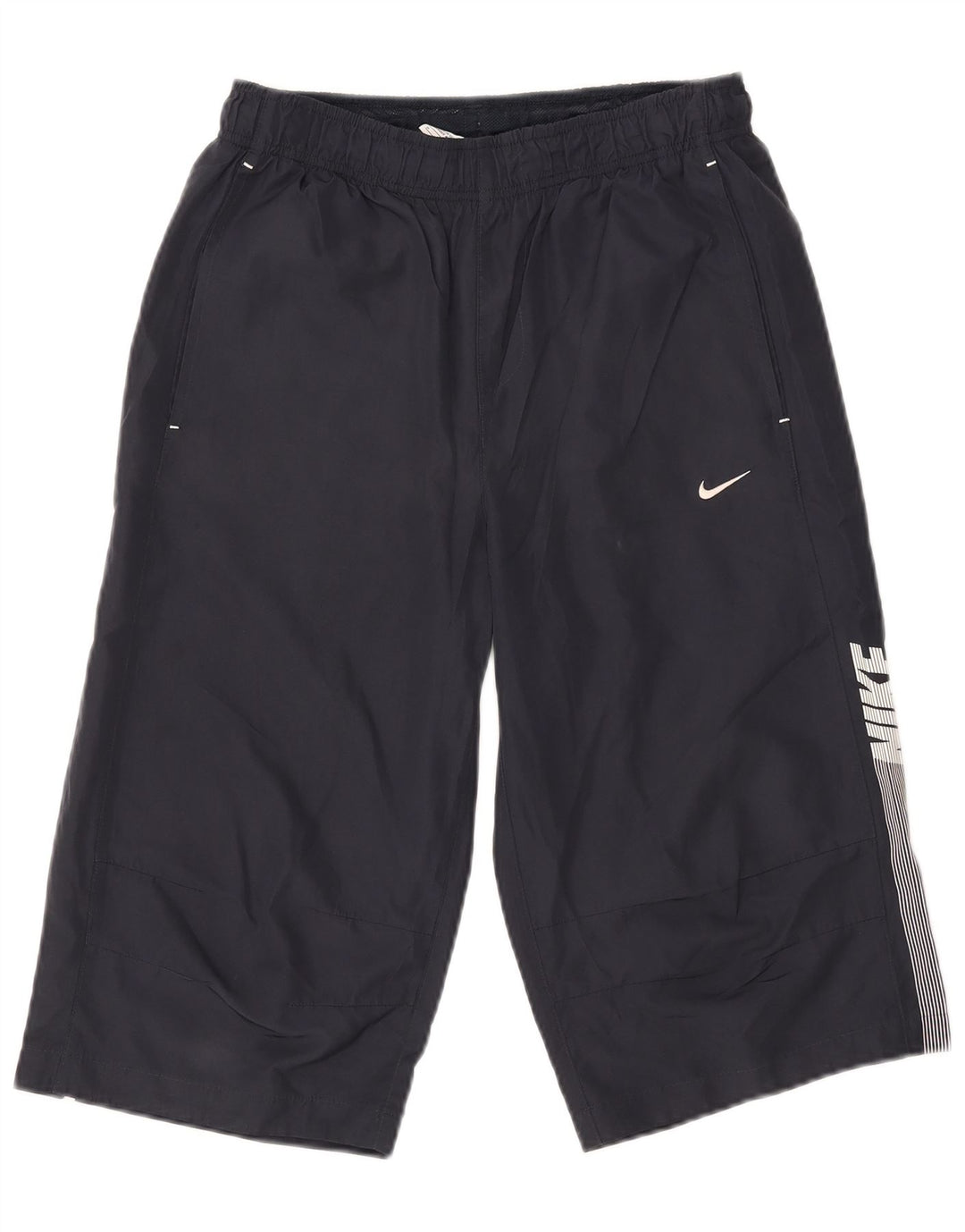 Мужские спортивные шорты-бермуды с рисунком Nike, маленькие темно-синие, полиэстер