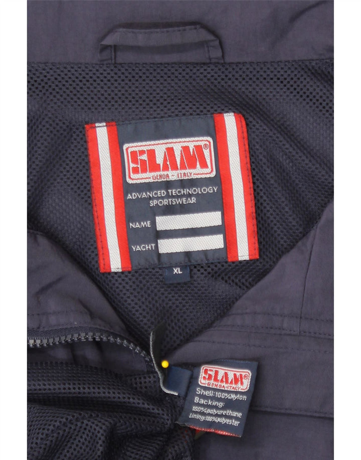 Мужская куртка-бомбер Slam UK 42 XL, темно-синий нейлон