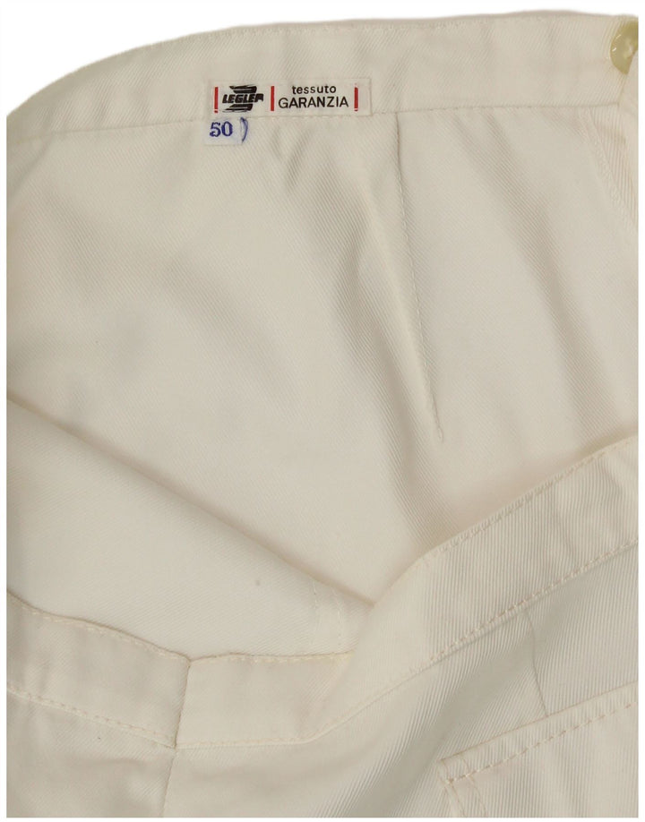 VINTAGE Mens Casual Shorts IT 50 Large W34 White