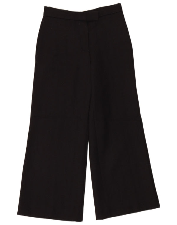 Cos Женские повседневные брюки с высокой талией и широкими штанинами W28 L28 Темно-синий с шевроном