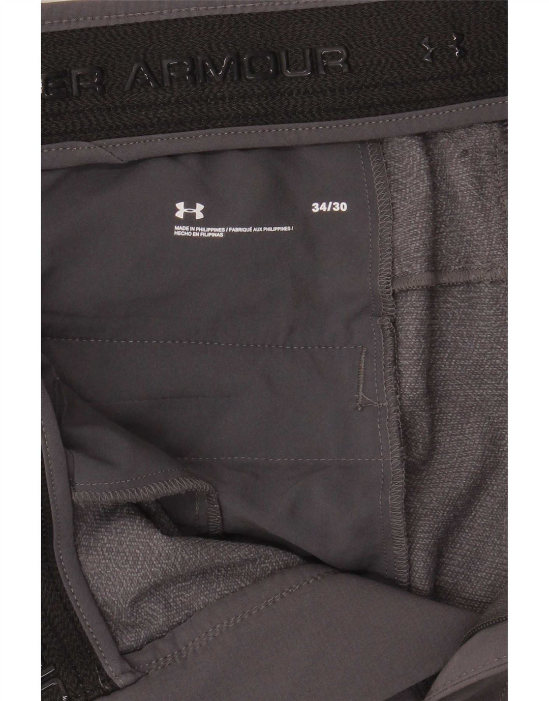 Мужские узкие брюки-чинос Under Armour W34 L30, серый полиэстер