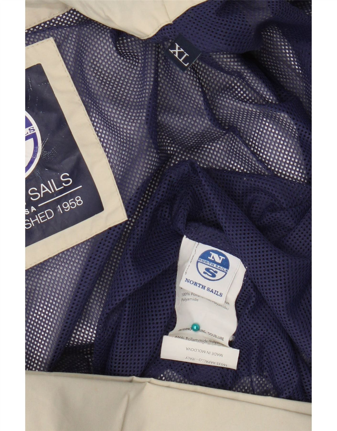 Женский бомбер North Sails UK 18 XL Бежевый полиамид