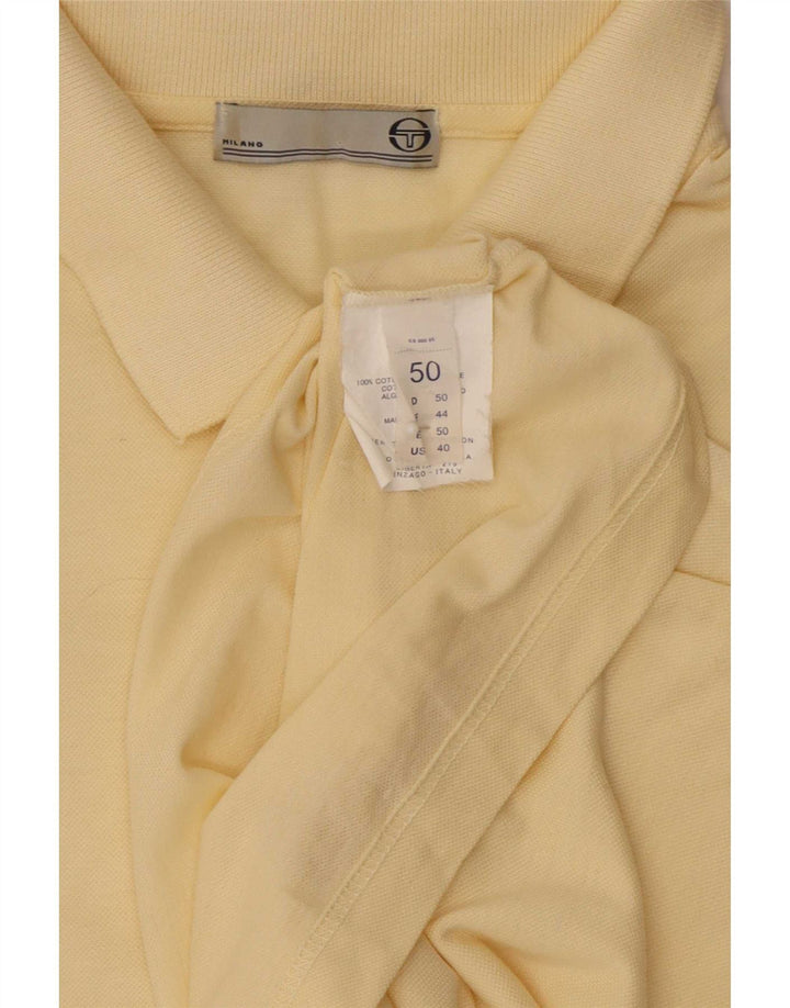 Мужская рубашка-поло Sergio Tacchini IT 50, средний желтый хлопок