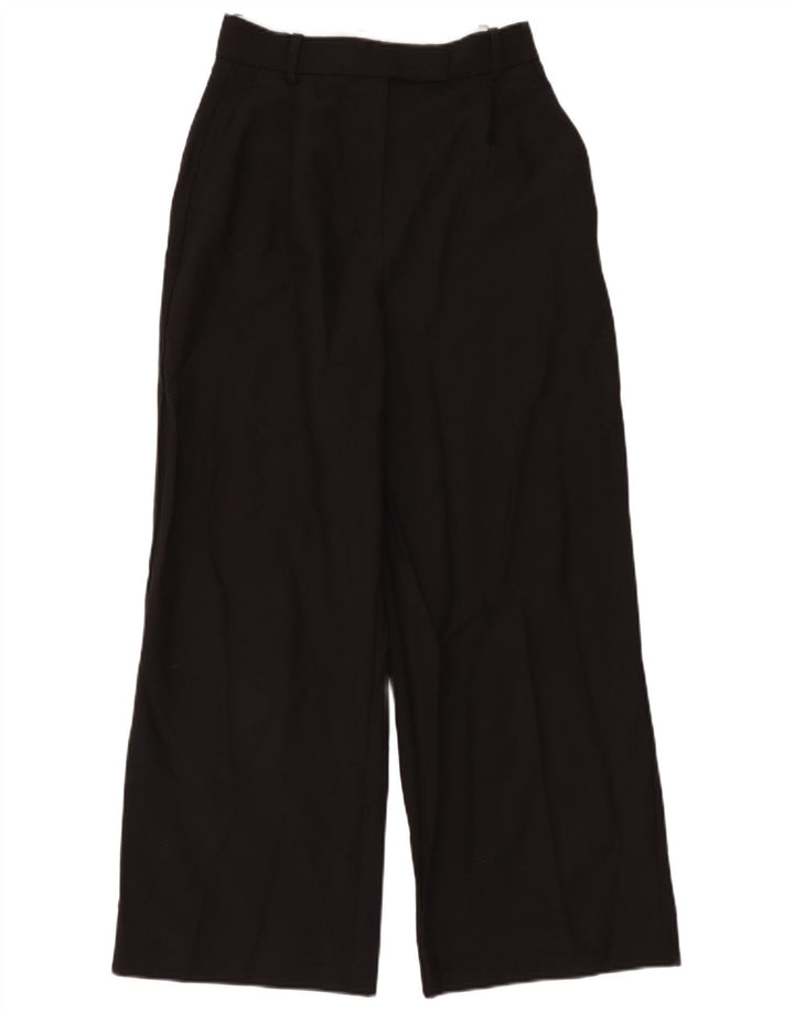 Женские широкие брюки Zara, маленькие W26 L28, черный полиэстер