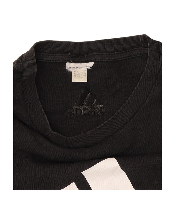 ADIDAS Mens Graphic T-Shirt Top Large Black