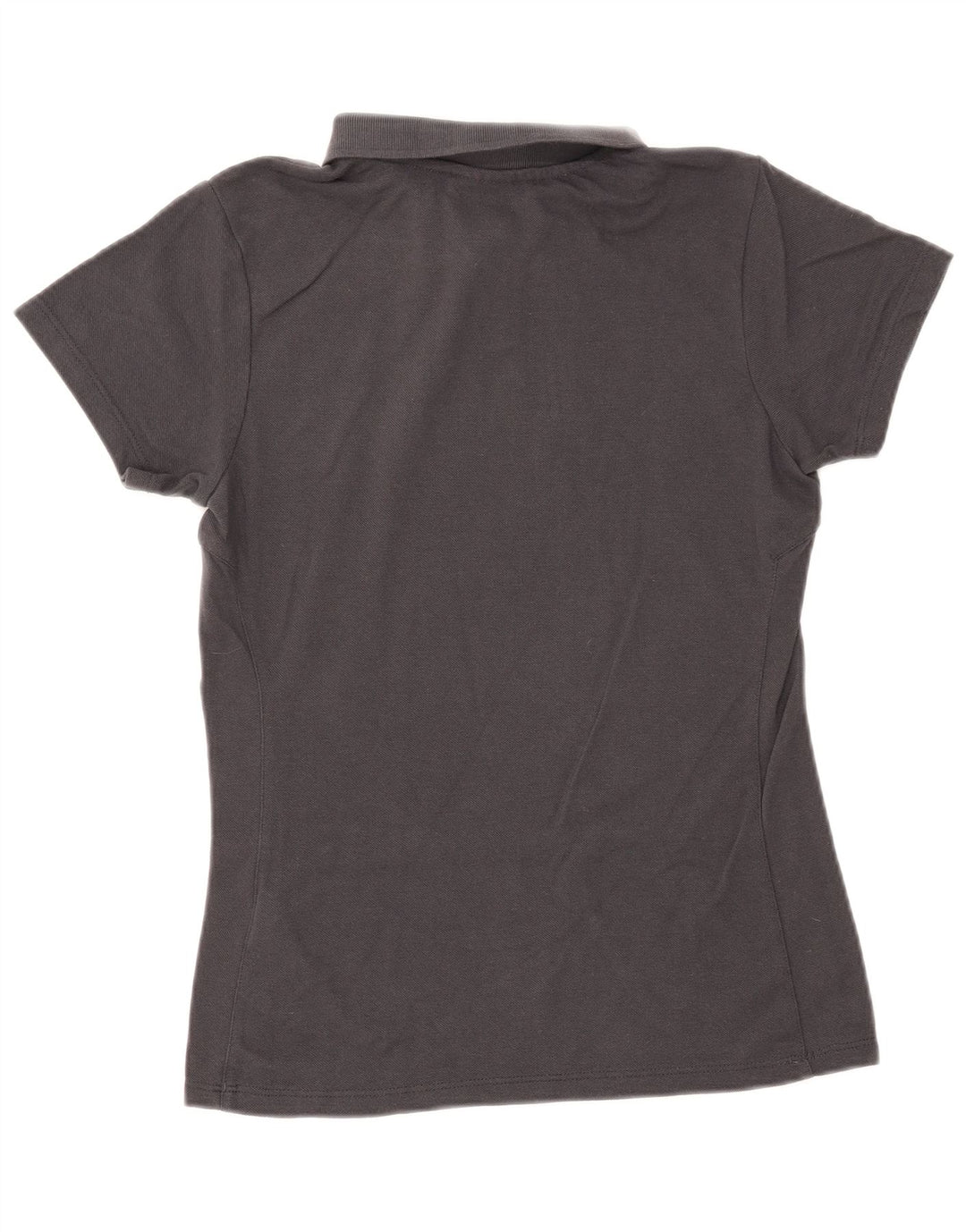 UMBRO Womens Polo Shirt UK 14 Medium Grey Cotton