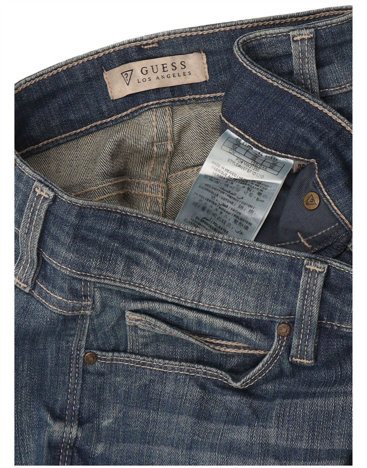 Женские укороченные джинсы Guess W28 L24, синие, хлопок