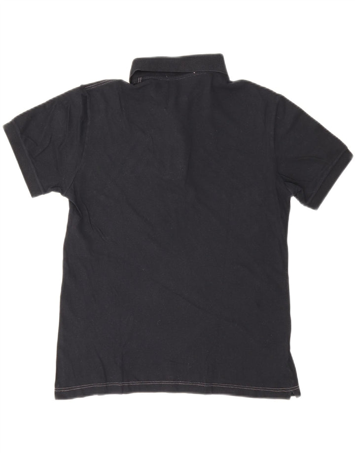 FRED PERRY Mens Polo Shirt Small Navy Blue Cotton