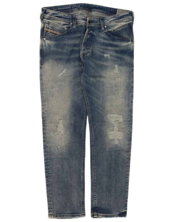 Мужские зауженные зауженные джинсы Diesel Belther Regular W34 L30 синие