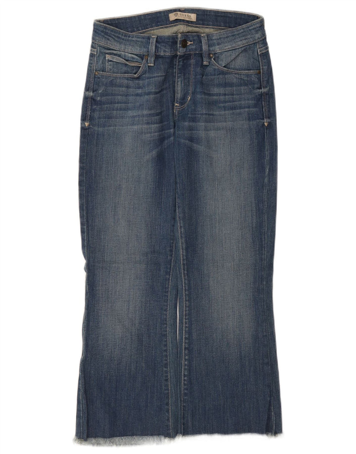 Женские укороченные джинсы Guess W28 L24, синие, хлопок
