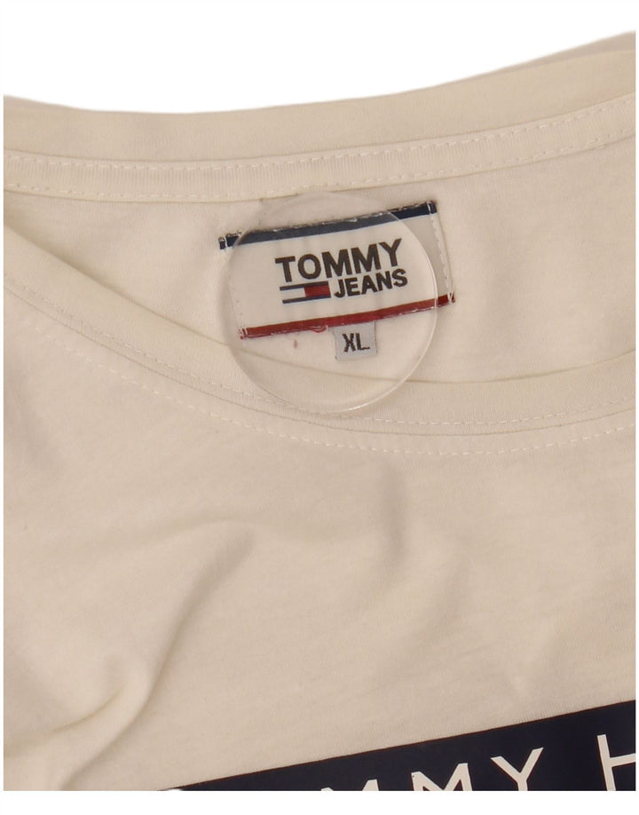 TOMMY HILFIGER Женская футболка с рисунком Top UK 18 XL Белый