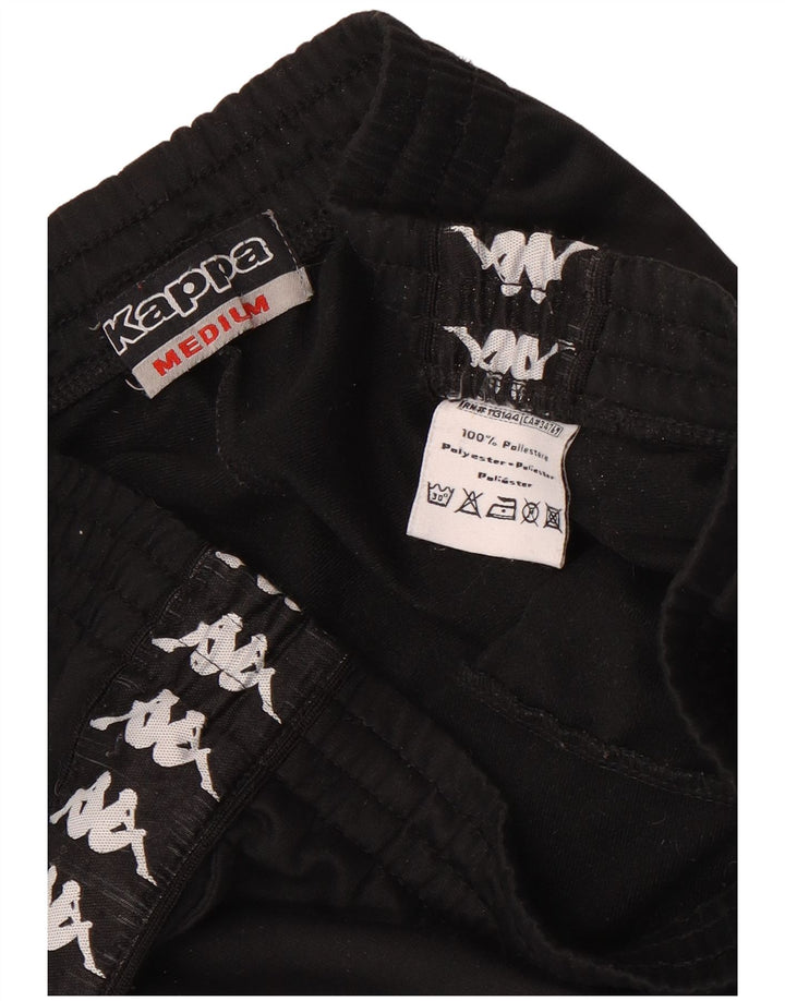 Мужские спортивные брюки Kappa с графическим рисунком, средний черный полиэстер