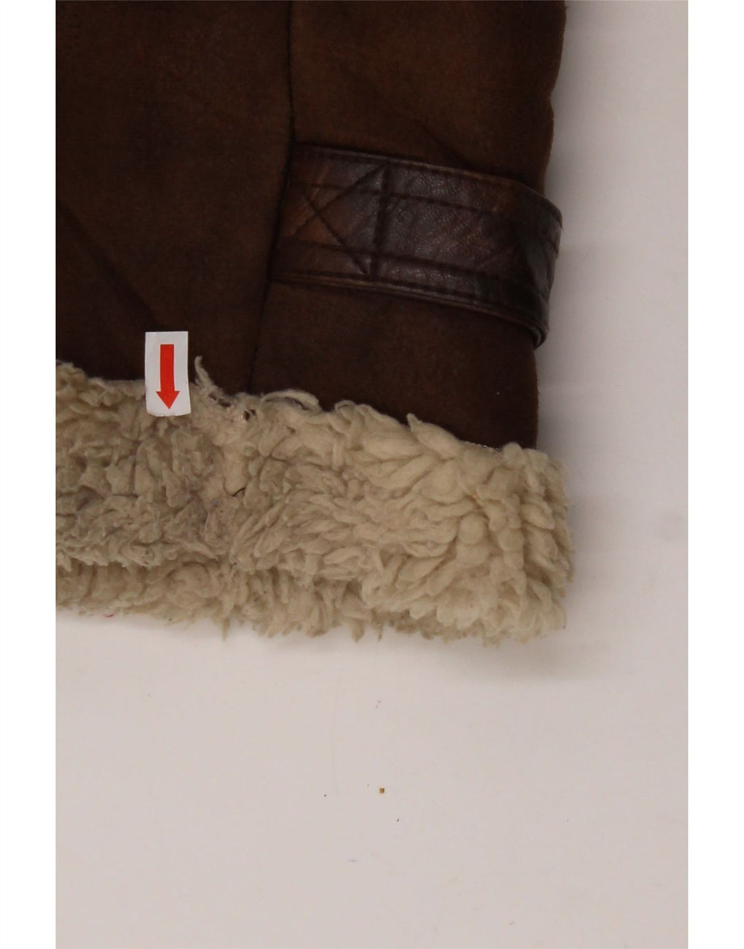 Мужская куртка-шерпа AERONAUTICA MILITARE UK 36, маленькая, коричневая, полиэстер