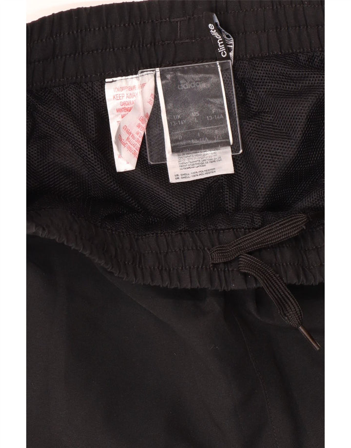 Спортивный костюм Adidas Climalite для мальчиков, брюки для бега, 13-14 лет, черные