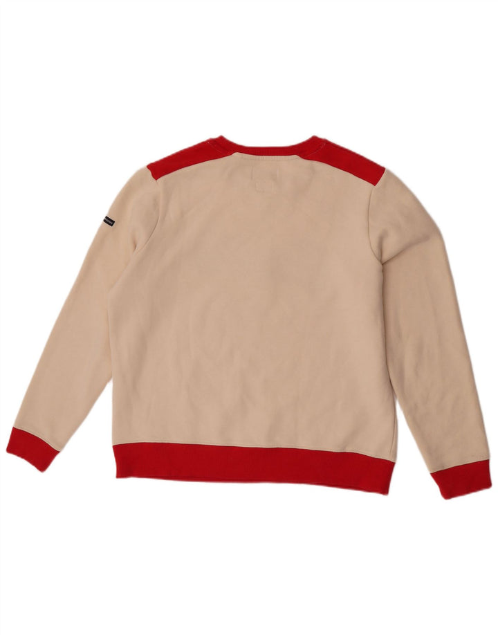 Женский свитер Superdry UK 12, средний цвет с белыми цветными блоками