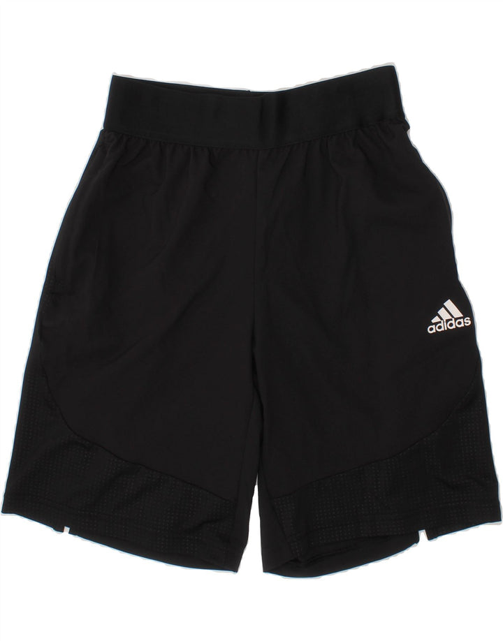 ADIDAS Girls Sport Shorts 11-12 Years  Black Polyester Vintage Adidas and Second-Hand Adidas from Messina Hembry 