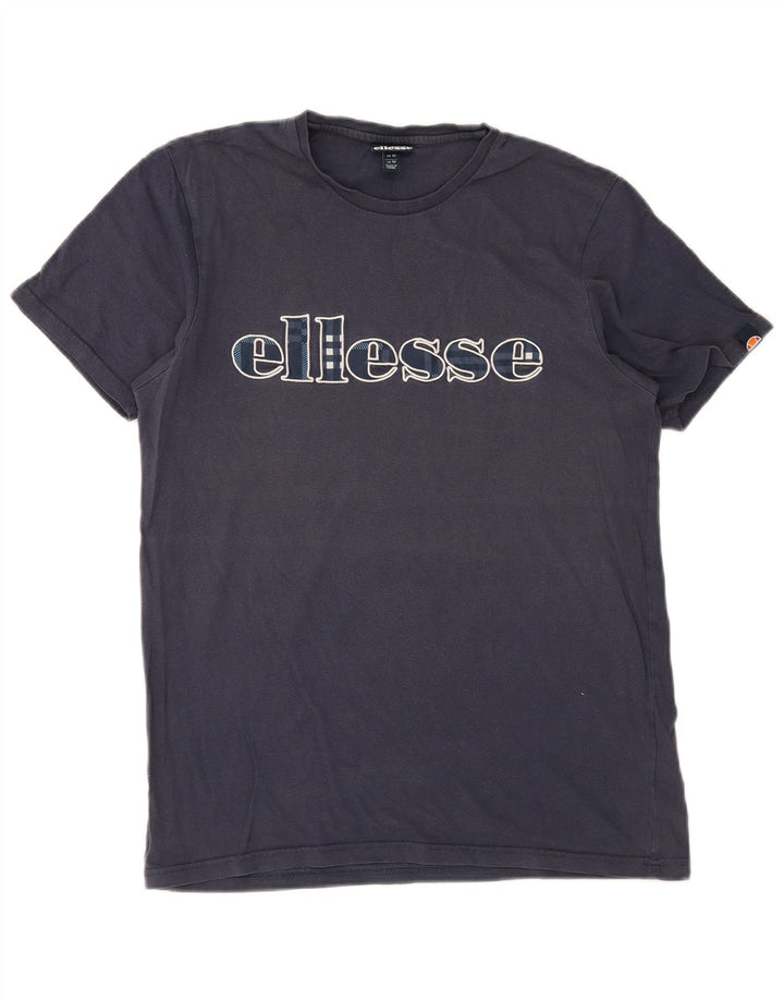 Ellesse Мужская футболка с рисунком Топ среднего размера, темно-синий, хлопок