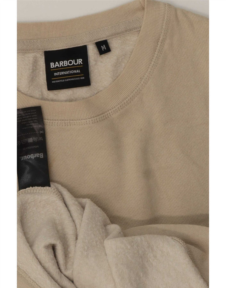 Мужской свитер Barbour, джемпер среднего бежевого цвета, хлопок