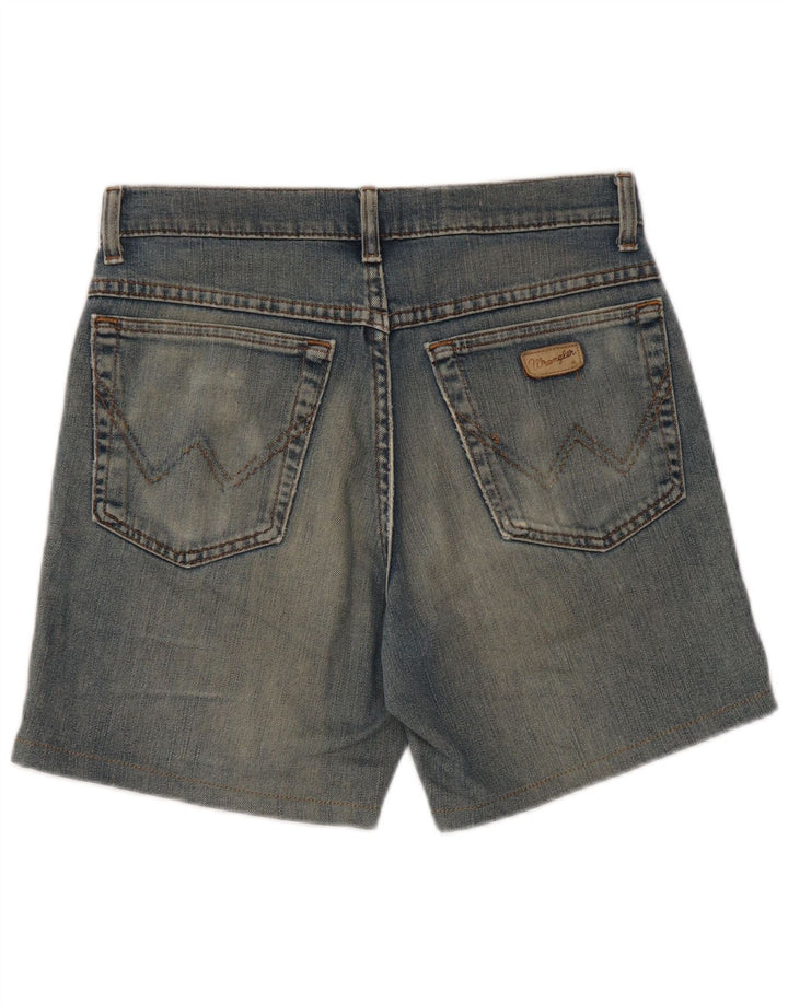 Женские джинсовые шорты Wrangler W31, хлопковые, среднего синего цвета