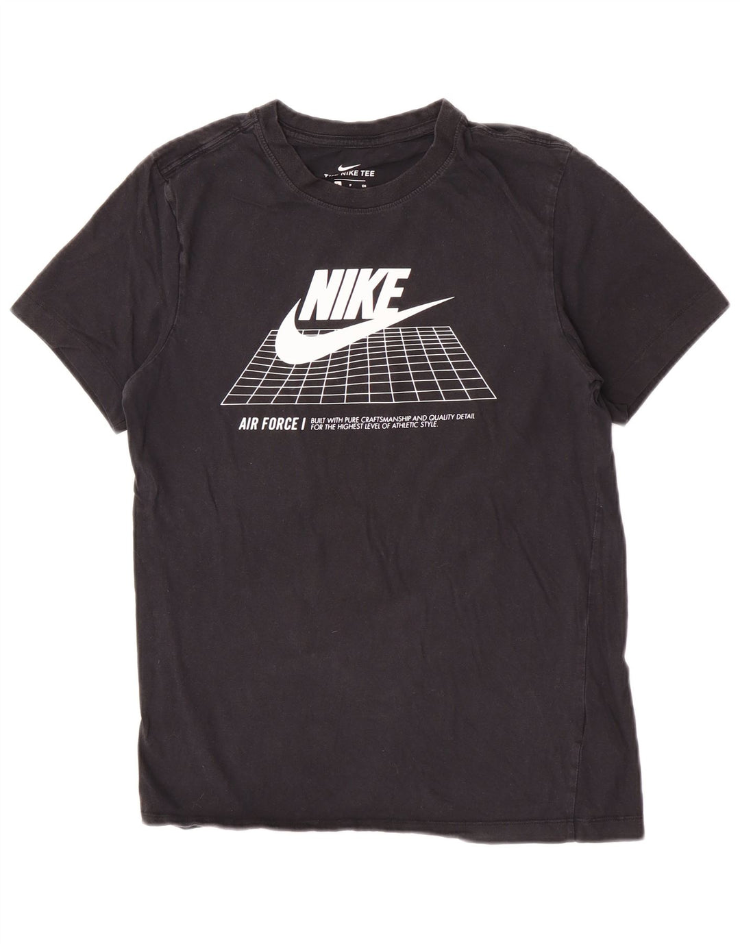 Мужская графическая футболка Nike, размер Small, черный, хлопок