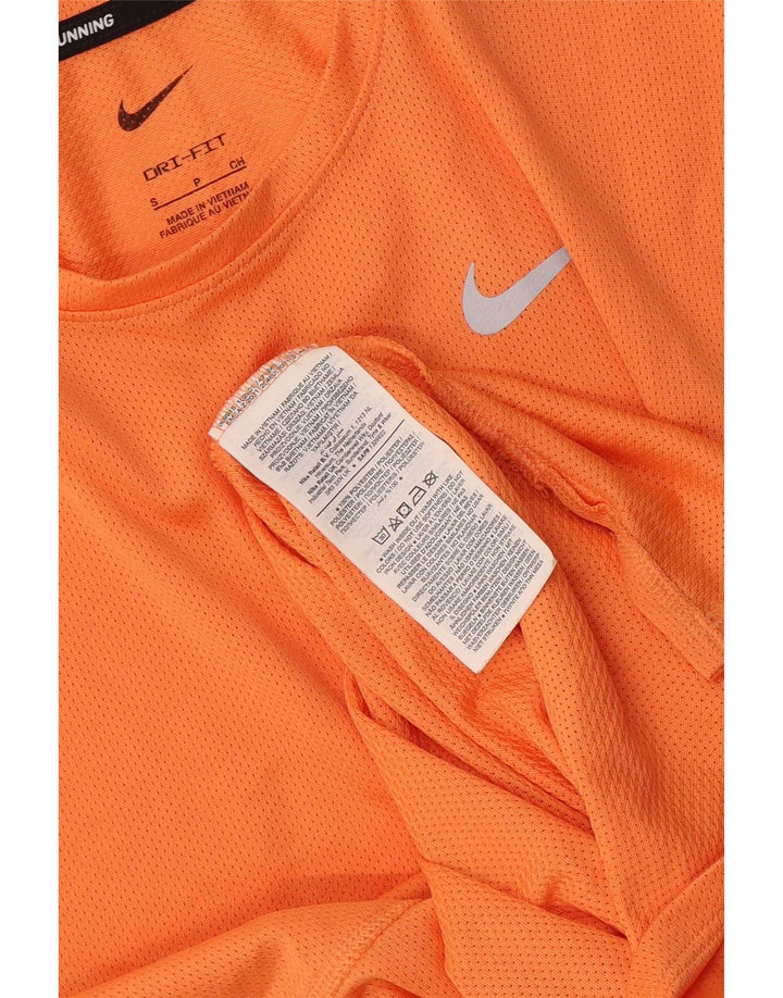 Женская футболка Nike Dri Fit Top UK 10, маленький оранжевый полиэстер