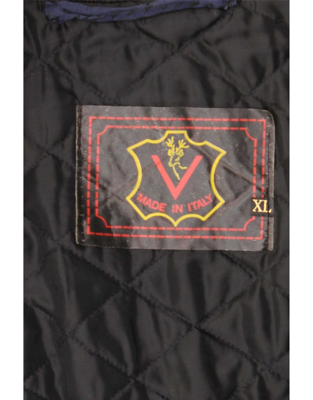 Винтажная мужская кожаная куртка UK 42 XL, черная
