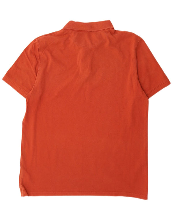 Timberland Mens Regular Fit Polo Shirt Medium Orange Cotton