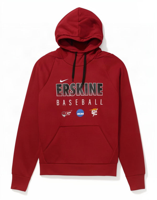 Мужской джемпер с капюшоном Nike Erskine Baseball с рисунком, средний бордовый полиэстер