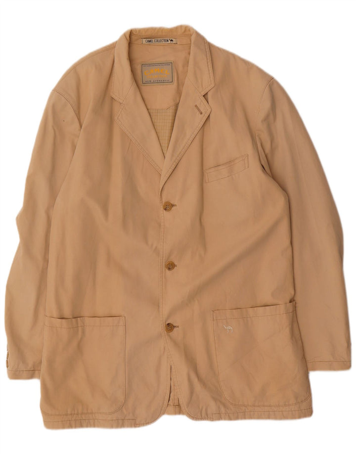Мужской пиджак на 3 пуговицах Camel Active IT 54 XL Бежевый хлопок