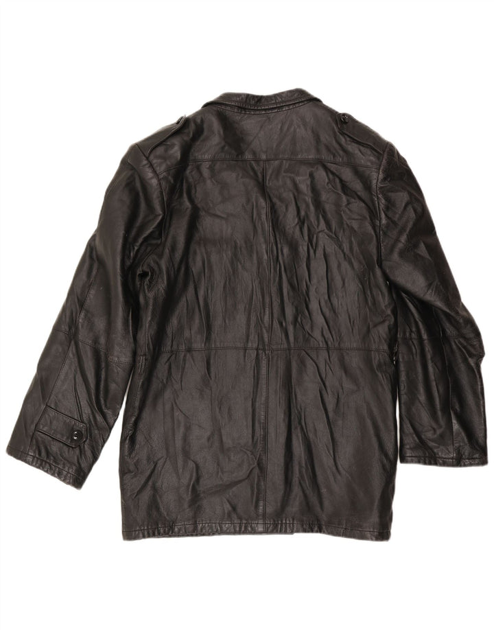 ANFOR Мужская кожаная куртка IT 48 Medium Black