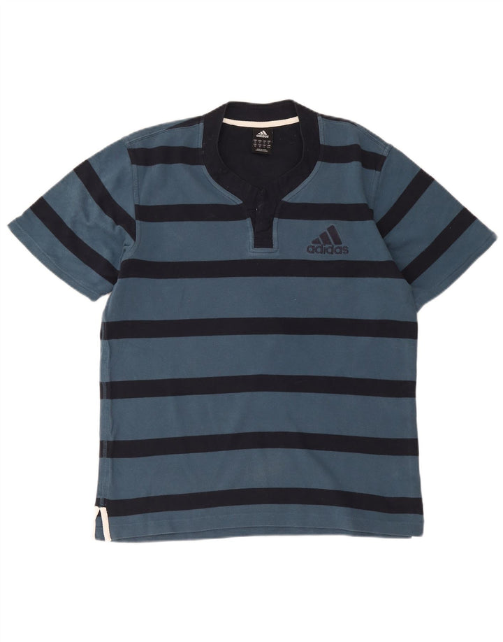 Мужская футболка Adidas Top Medium Blue Striped Cotton