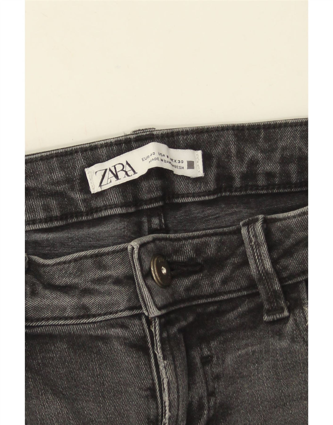 Женские джинсы скинни Zara EU 40 Medium W30 L27 Серые