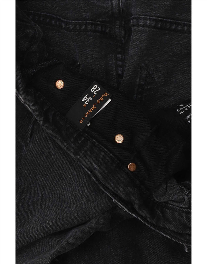 Мужские узкие джинсы Nudie W34 L28, черный хлопок