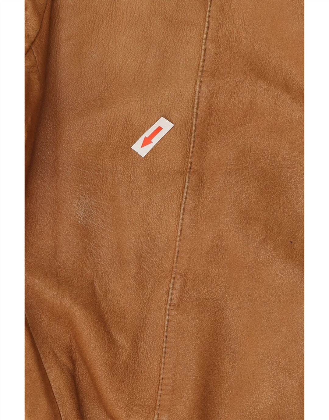 Винтажная мужская кожаная куртка IT 54 2XL Коричневая