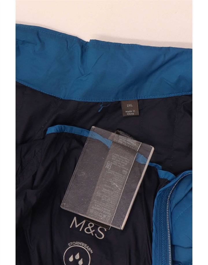 Мужской утепленный жилет Marks & Spencer UK 44 2XL синий полиамид
