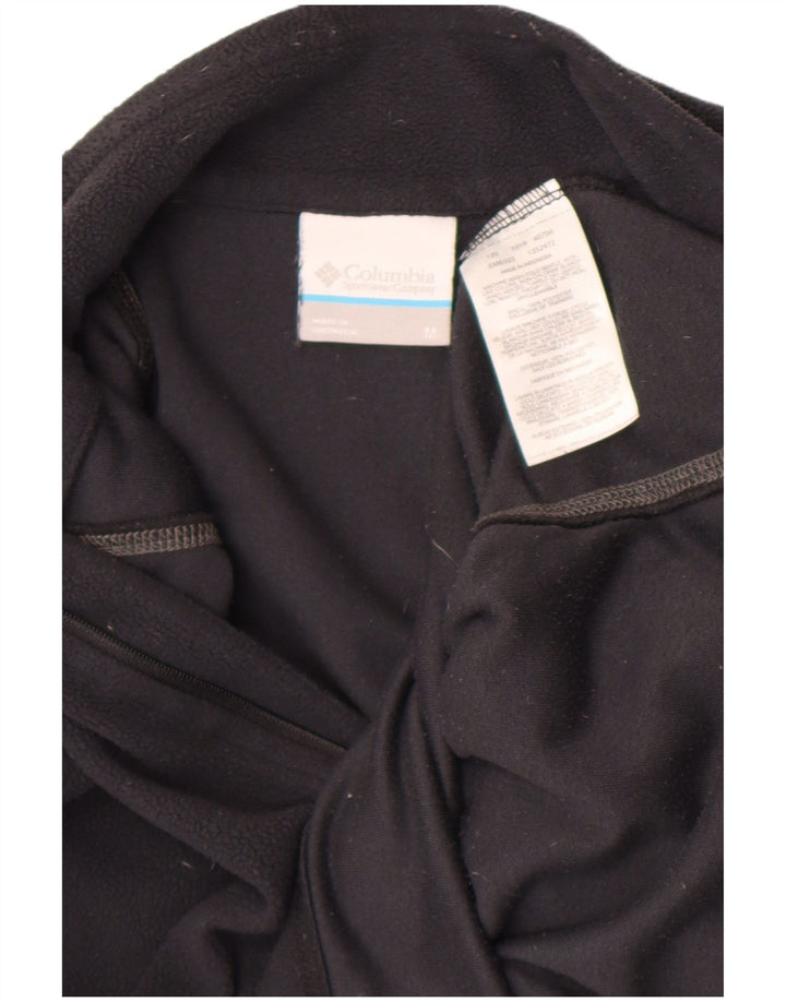 Мужской флисовый джемпер Columbia с воротником на молнии, средний черный, полиэстер