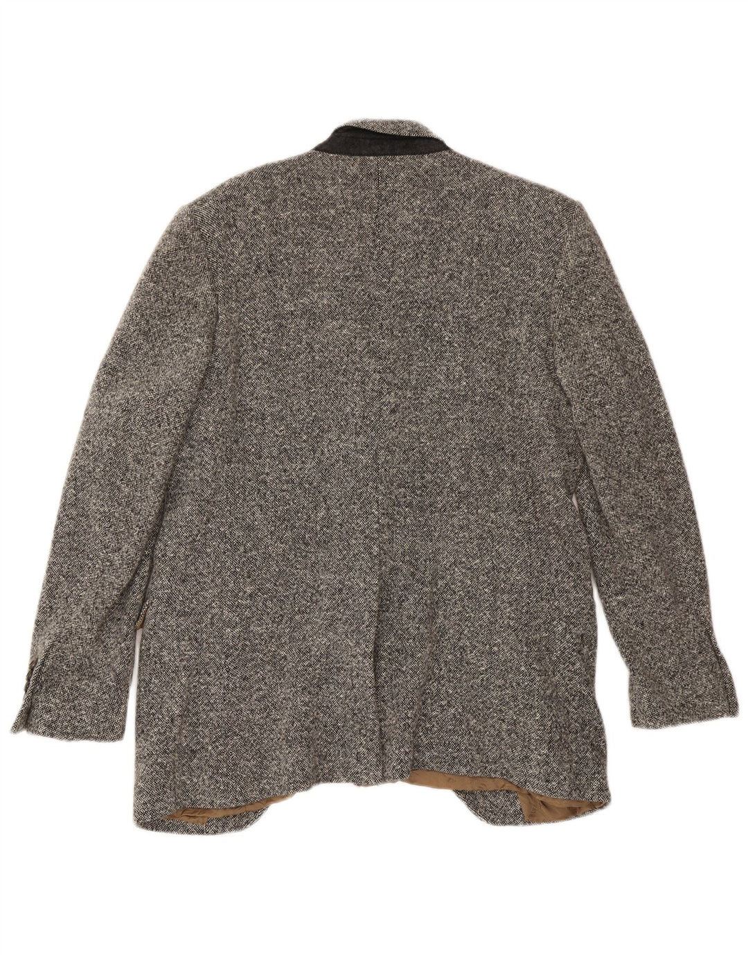Мужской пиджак на 1 пуговице Dolce & Gabbana IT 52 XL, серый, шерстяной в крапинку