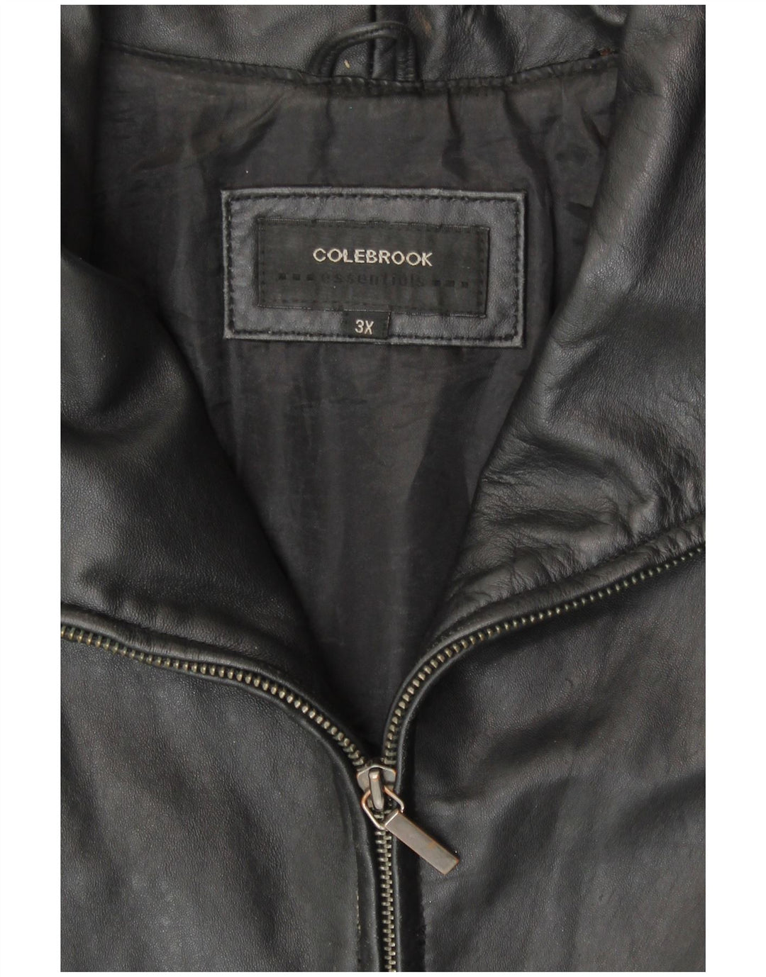 Женская кожаная куртка Colebrook UK 22 3XL черная кожаная