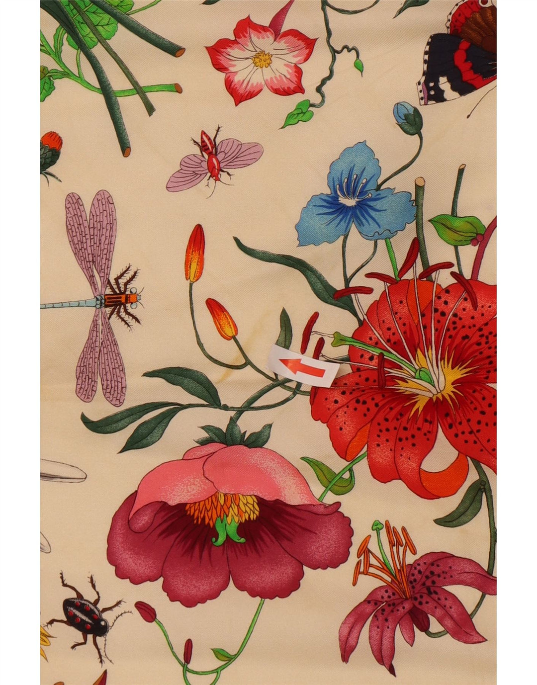 Женский квадратный шарф Gucci с разноцветным цветочным принтом, один размер