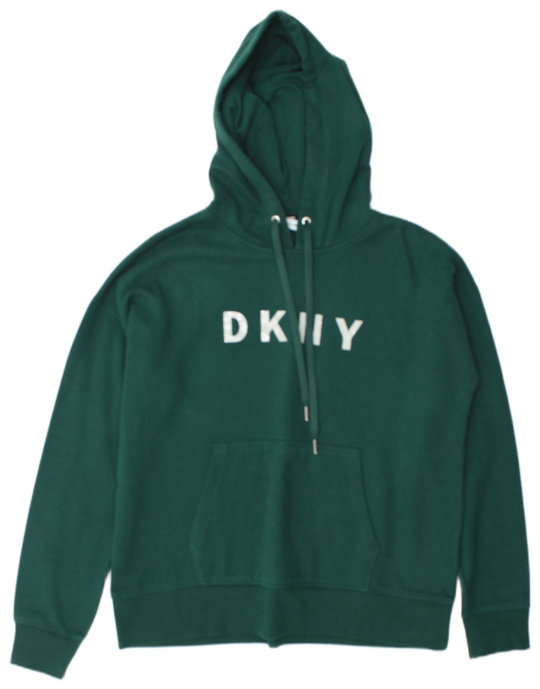 Dkny Мужской джемпер с капюшоном с рисунком, средний зеленый хлопок