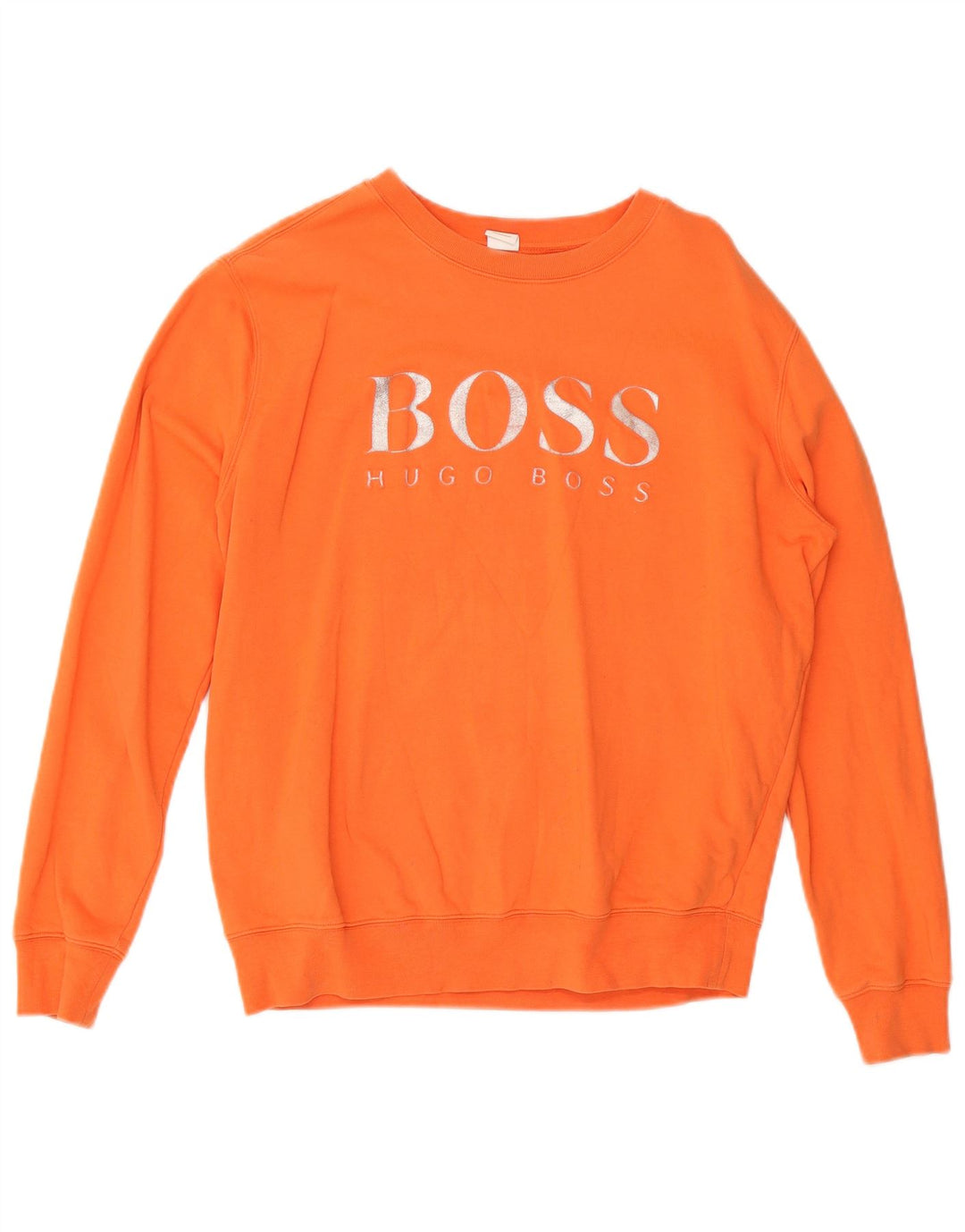 Женский свитер с рисунком Hugo Boss UK 14, средний оранжевый