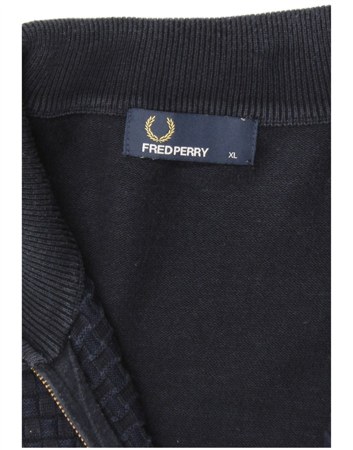 Мужской кардиган-свитер Fred Perry XL темно-синий